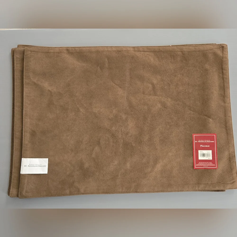 St. Nicholas Square Set Of 4 Western Christmas Placemats Cowboy Snowman - Picture 5 of 7